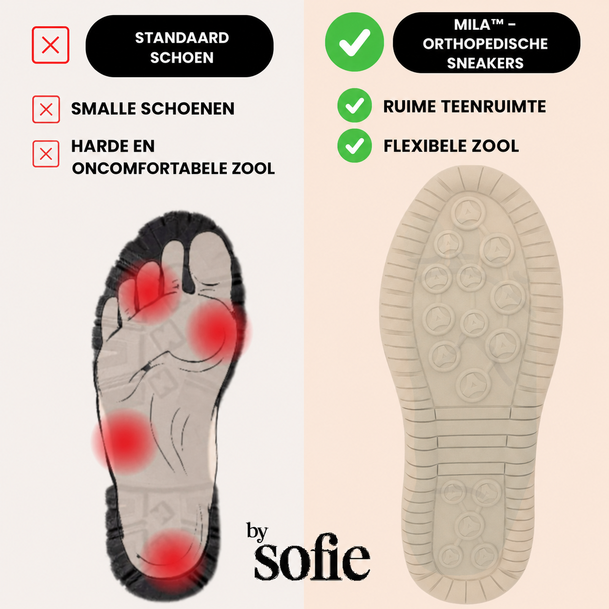Mila – Comfortabele Orthopedische Sneakers