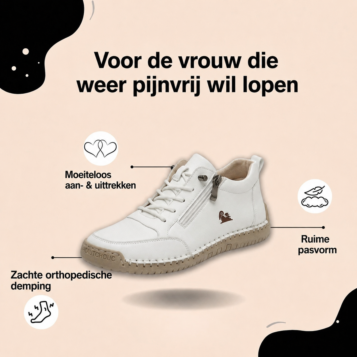Mila – Comfortabele Orthopedische Sneakers
