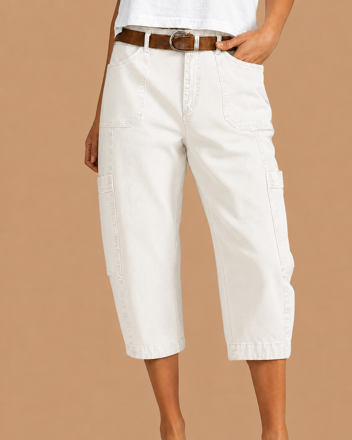 Julia | Casual Cargo-Capri-Broek voor Dames