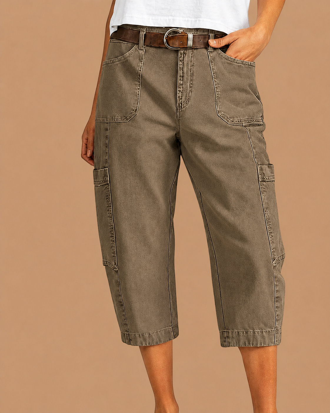 Julia | Casual Cargo-Capri-Broek voor Dames