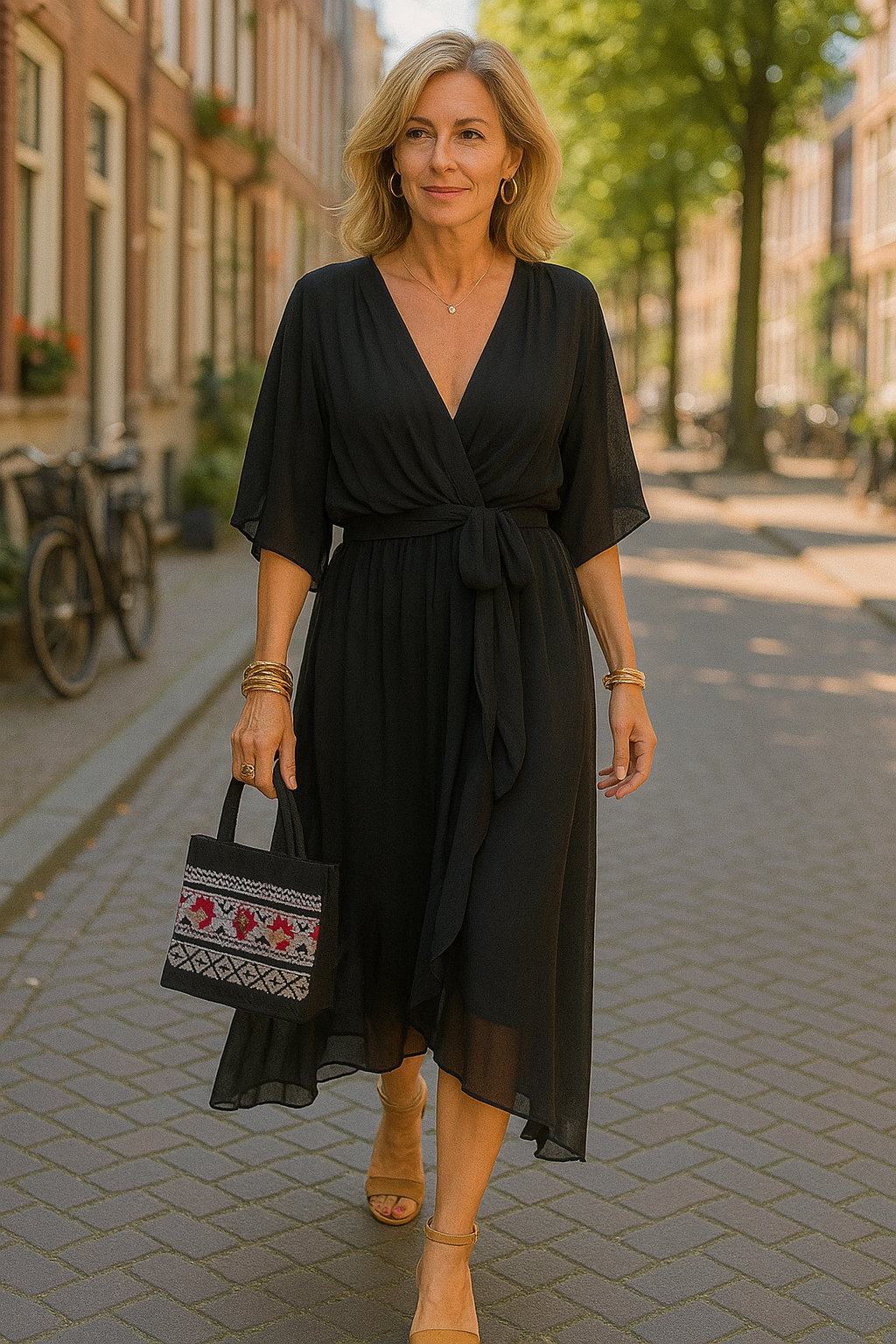 Ema - Elegante afslankende zomerjurk