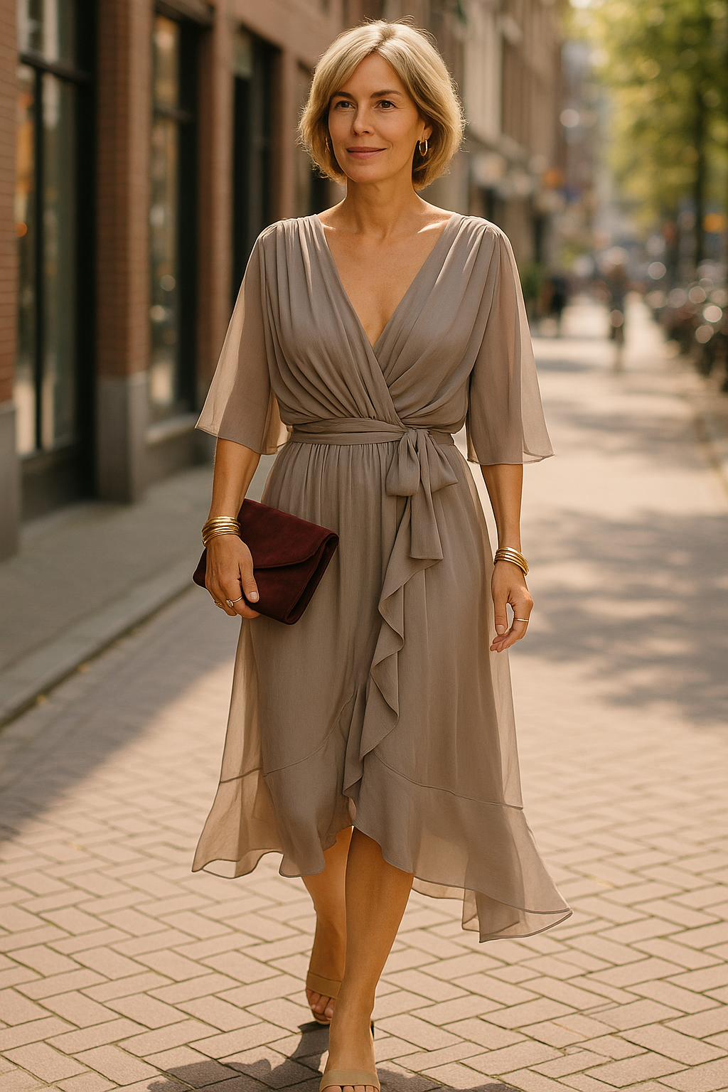 Ema - Elegante afslankende zomerjurk