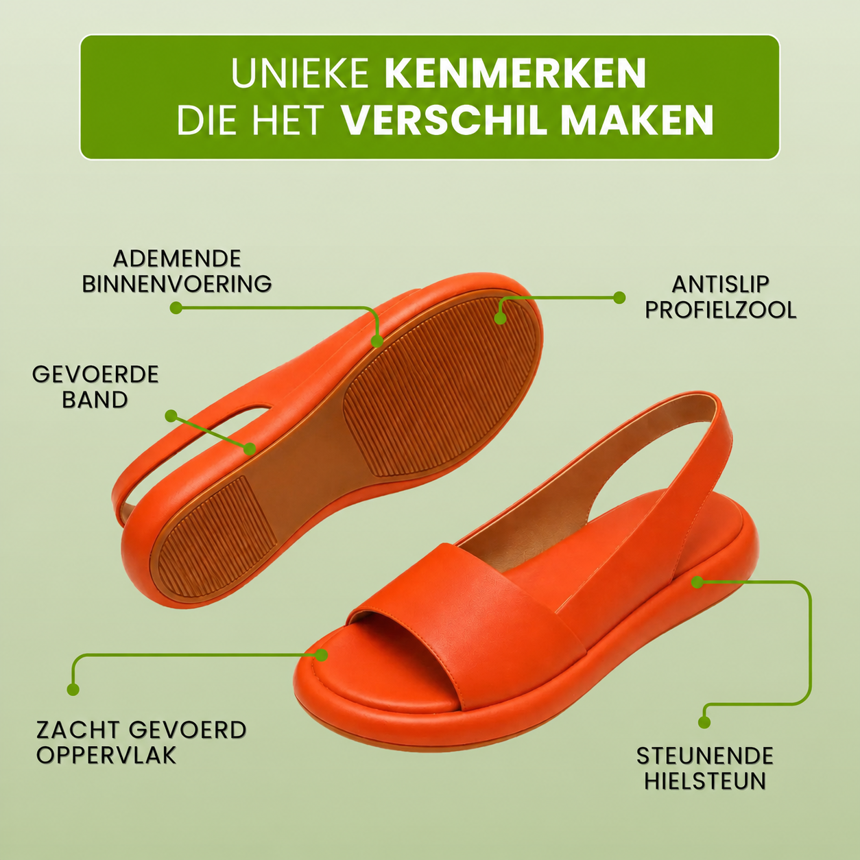 OrthoSandaal — Comfortsandalen | Slipvast &amp; Vederlicht