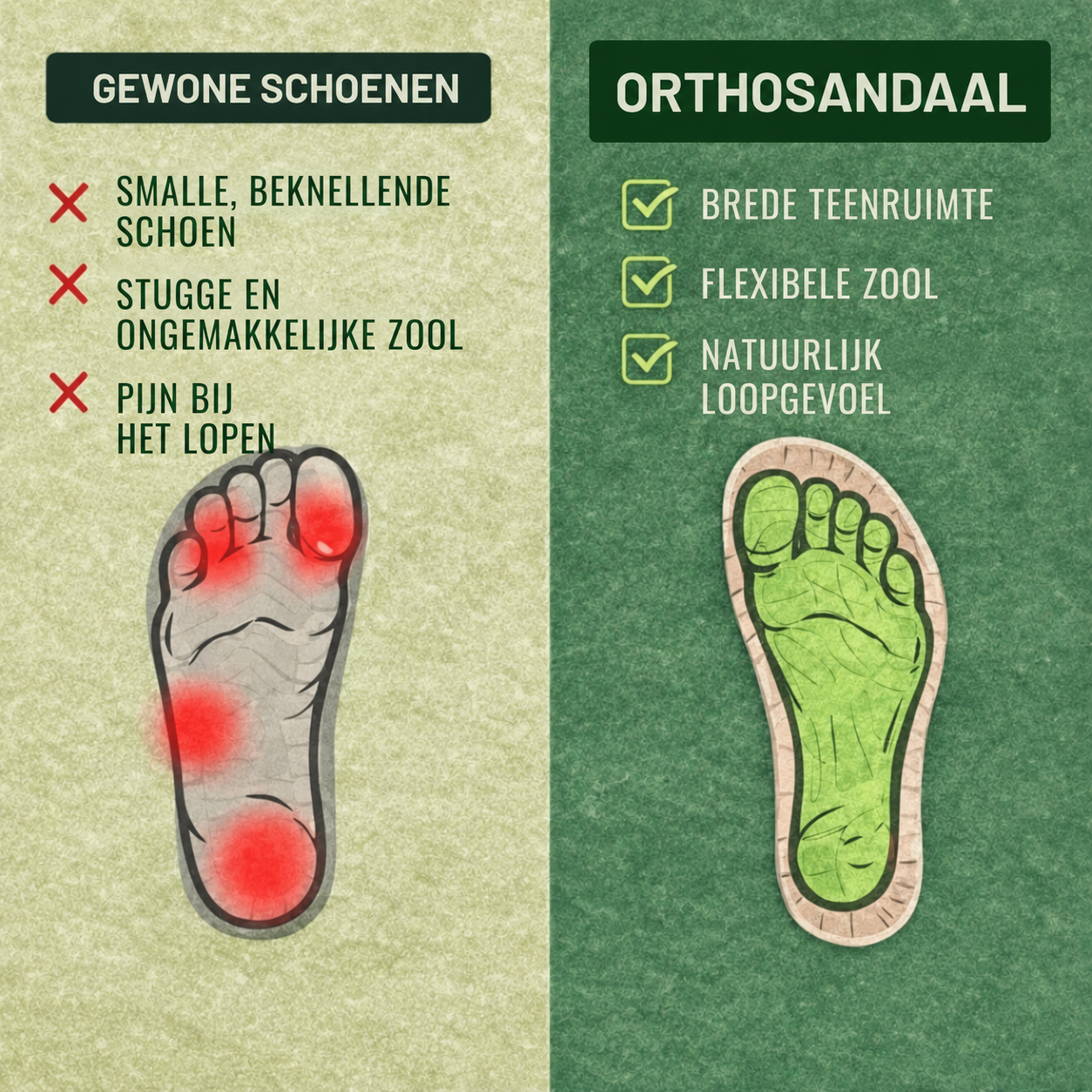 OrthoSandaal — Comfortsandalen | Slipvast &amp; Vederlicht