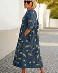 Gavessia - Midi jurk voor dames met een elegante casual print