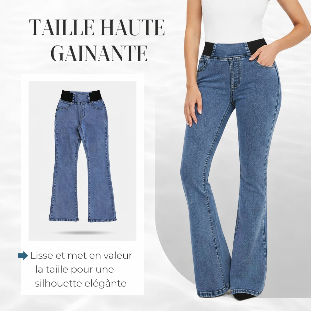 Rovindra - Hoge Taille Flared Jeans Dames