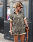 Tessia - Mini Romper met Cheetah print