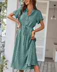 Elodie - Polka Dot Print Shirt Dress