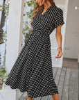 Chloe - Dot Print Shirt Dress