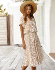 Elodie - Polka Dot Print Shirt Dress