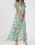 Paige - V-Neck Maxi Party Dress