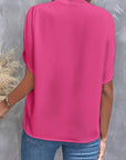 Kiana - Blouse Unicolore met Col en V
