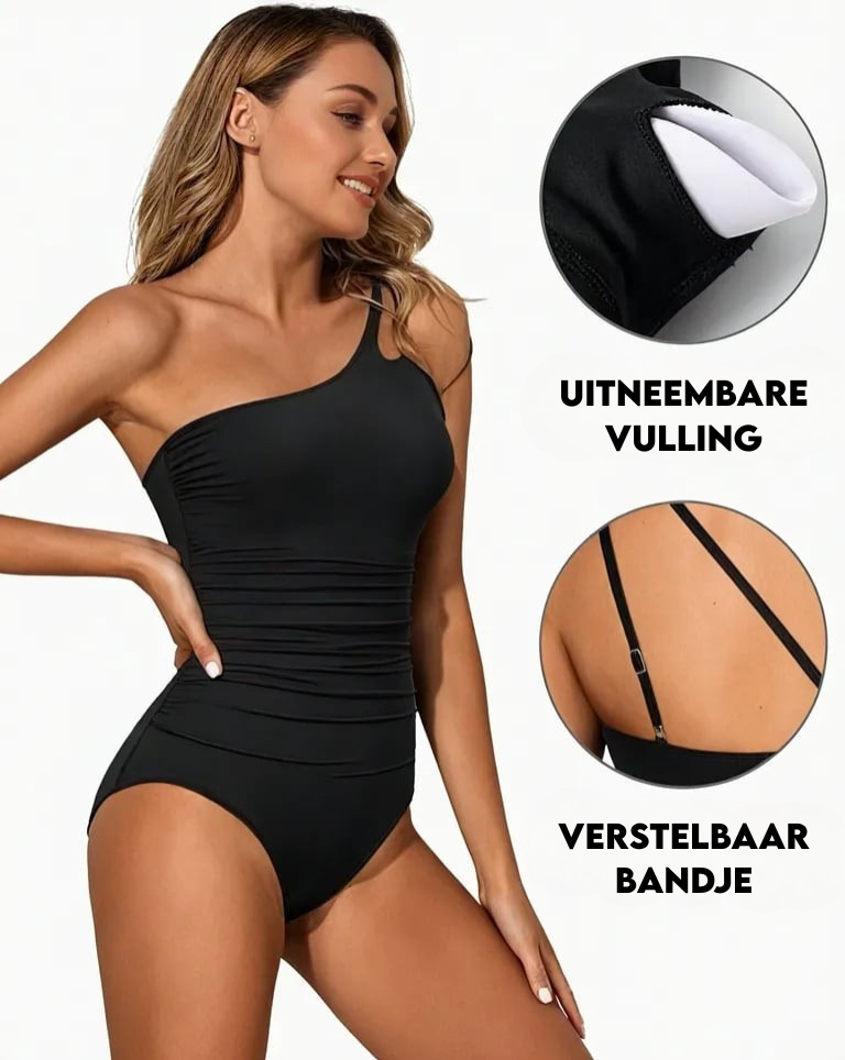 Grace – Elegant één-schouderbadpak