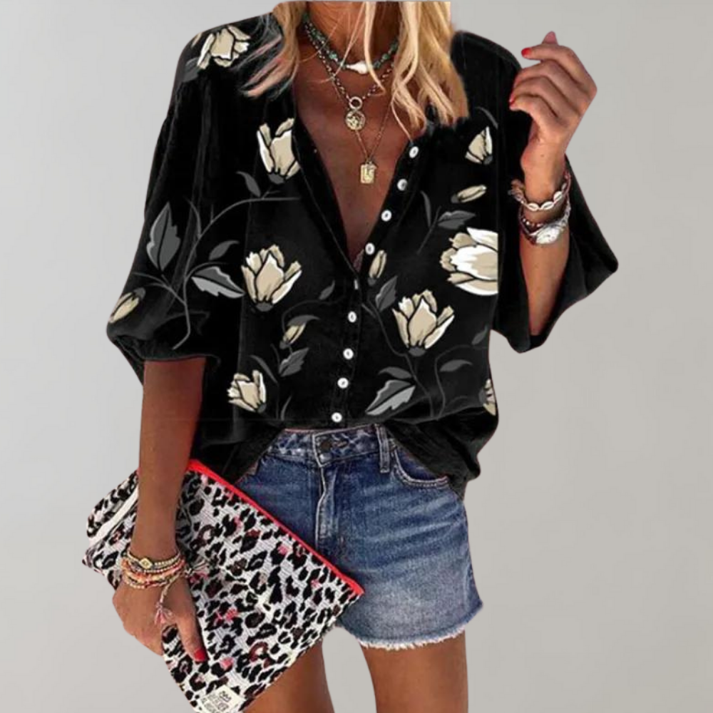 Yelena - Zomerblouse met bloemenprint voor dames