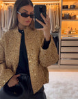 Sammie - Gouden Sequin Jacket