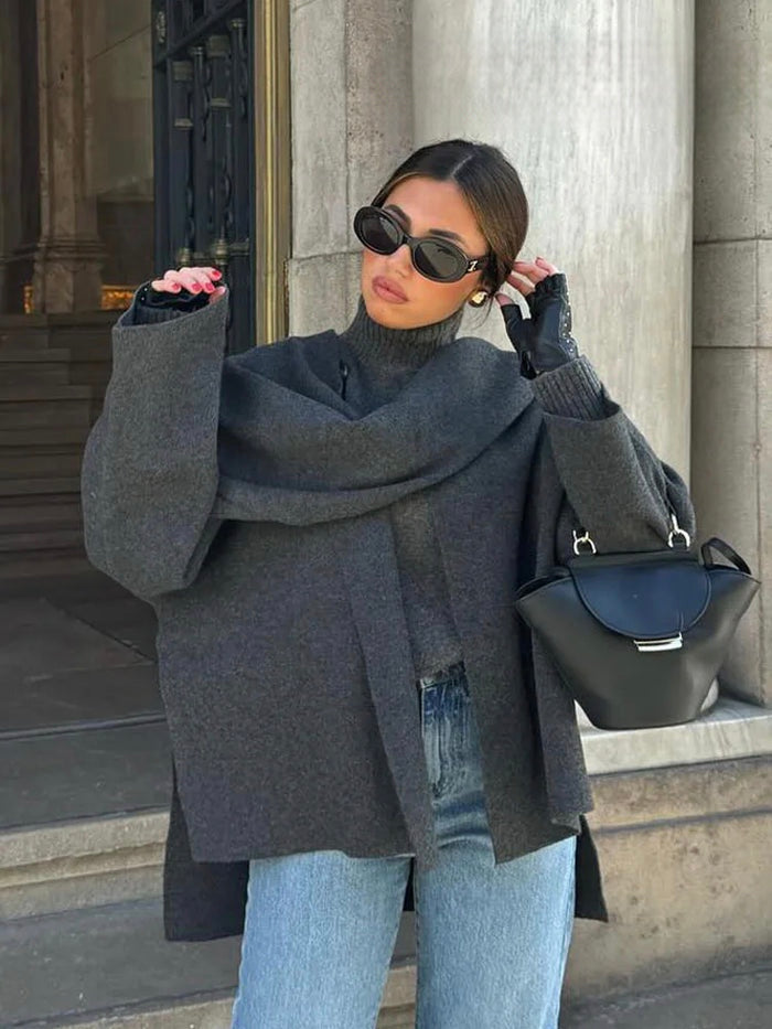 Macey - Classy Scarf Coat