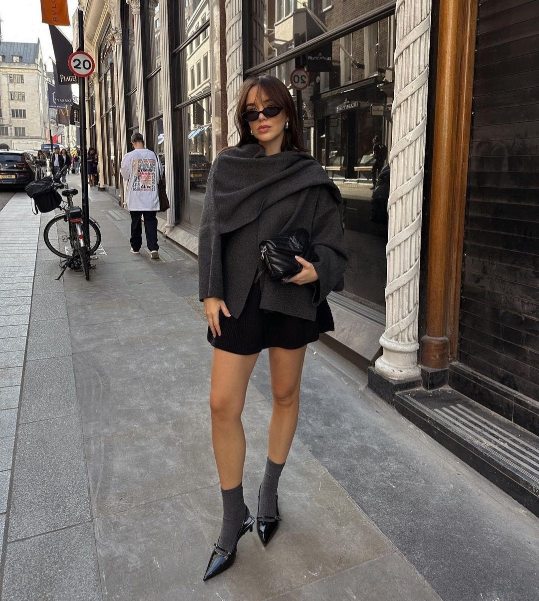Macey - Classy Scarf Coat
