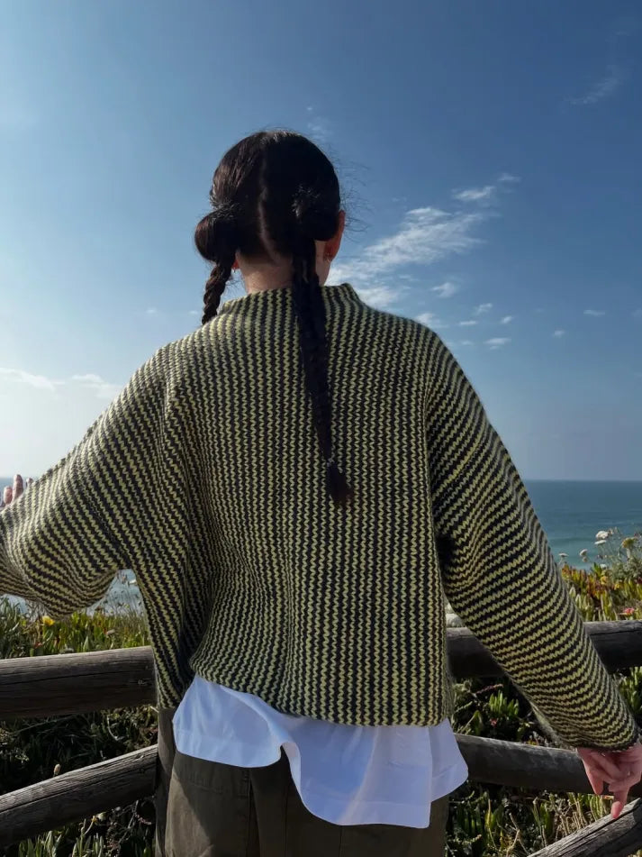 Brisalora - Gebreide Cardigan met Multikleurige Knopen