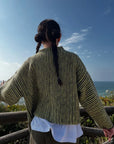 Brisalora - Gebreide Cardigan met Multikleurige Knopen