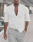 Larkin - Men's Cotton Linen Shirt
