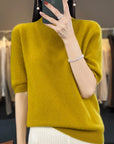Felicity - Women Short Sleeve Knitted Sweater
