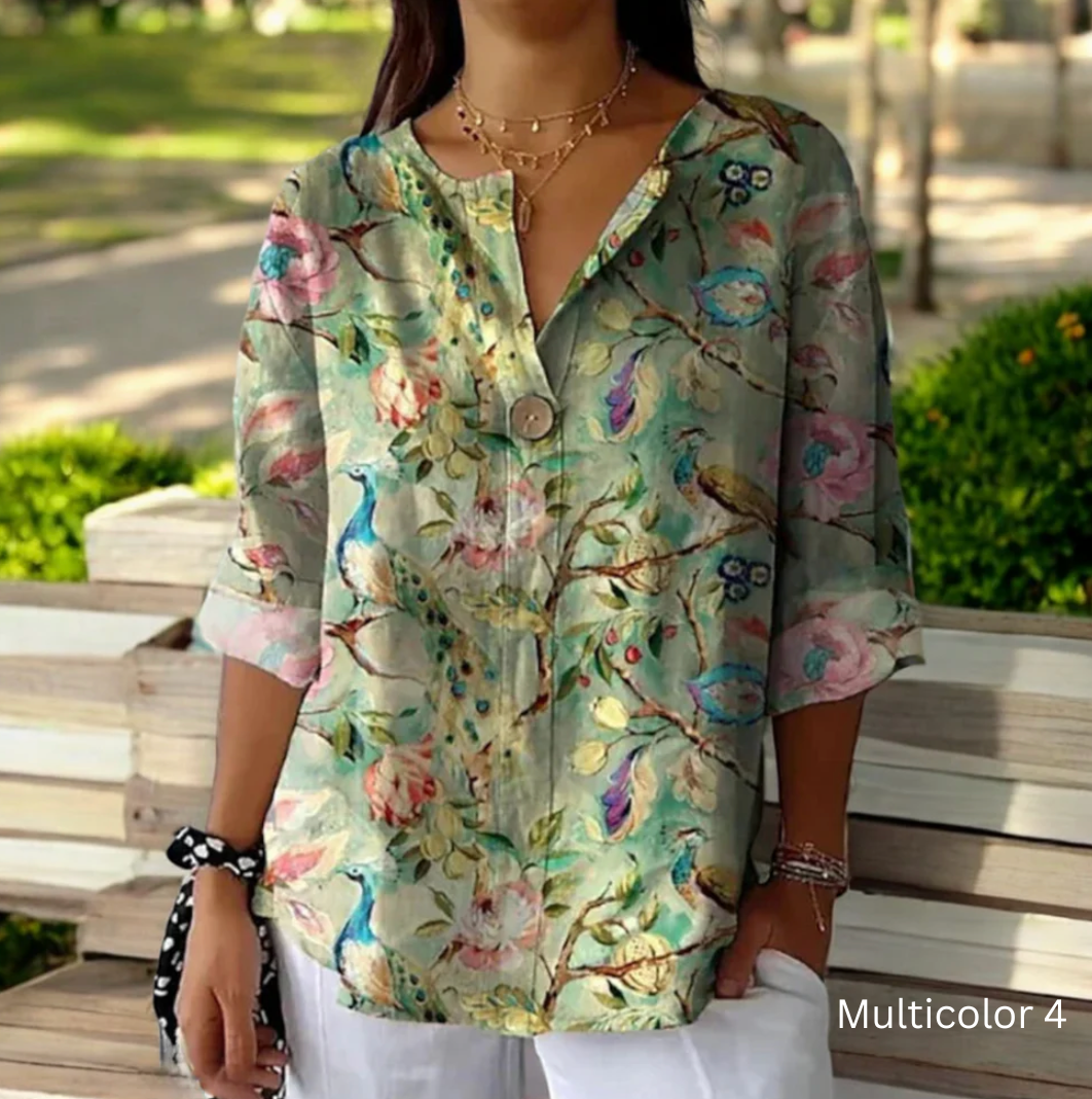 Lotte - Elegante kleurrijke blouse voor dames