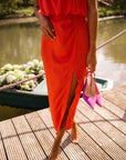 Anavella - Elegante zomerse midi-jurk | Perfect voor bruiloften en zomerfeestjes