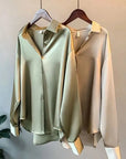 Leyla - Stijlvolle Santijnen Blouse