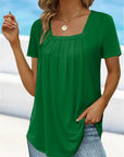 Layla - Square Neck Print T-Shirt