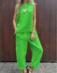 Ardelle - Chique tweedelige set - mouwloze top en elegante broek
