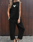 Ardelle - Chique tweedelige set - mouwloze top en elegante broek