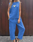 Ardelle - Chique tweedelige set - mouwloze top en elegante broek