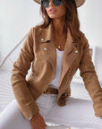 Sophie - Suede women's coat
