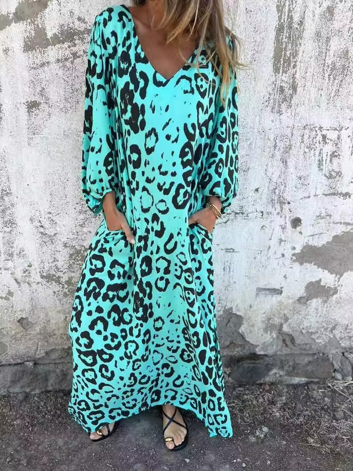 Gisela - Luchtige zomerjurk met luipaardprint