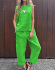 Ardelle - Chique tweedelige set - mouwloze top en elegante broek