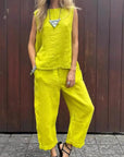 Ardelle - Chique tweedelige set - mouwloze top en elegante broek