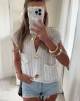 Bo- Knitted style vest