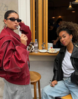 Faye - Oversized Leren Jas