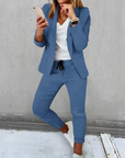 Xyla - Elegante tweedelige blazer set