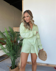 Demi - Satijnen korte jumpsuit
