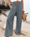Ebony -  Jogger Elastic Waist Oversized Trousers