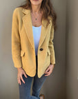 Leandra - Zachte blazer met knoopsluiting