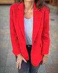 Leandra - Zachte blazer met knoopsluiting