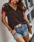 Violet - Floral Print Blouse