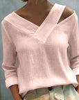 Melyra - Elegante Top met Asymmetrische V-Hals