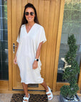 Dorelia - Elegante en chique jurk met V-hals