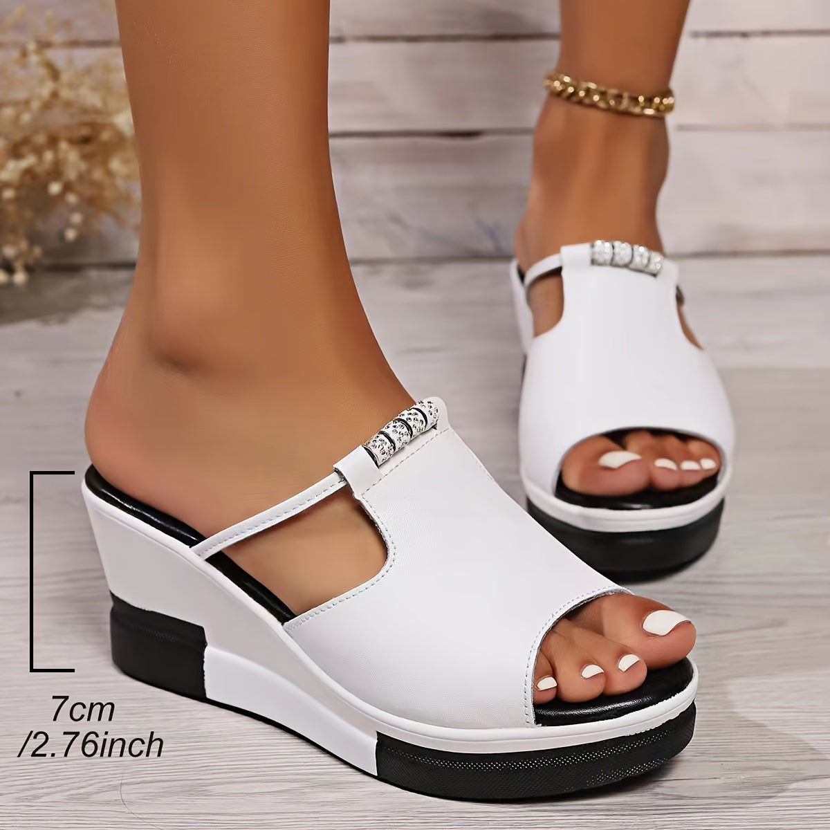 Evania - Comfortabele orthopedische plateausandalen voor dames