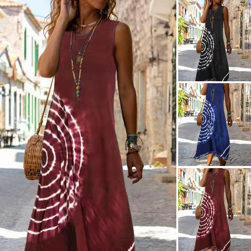 Elowen - Casual en stijlvolle mouwloze midi-jurk voor de zomer