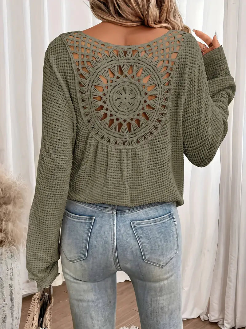 Belen - Elegante blouse in Ibiza-stijl met V-halslijn