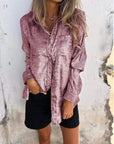 Linda - Suede look blouse